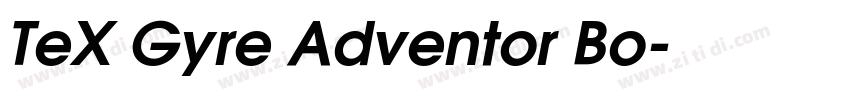 TeX Gyre Adventor Bo字体转换